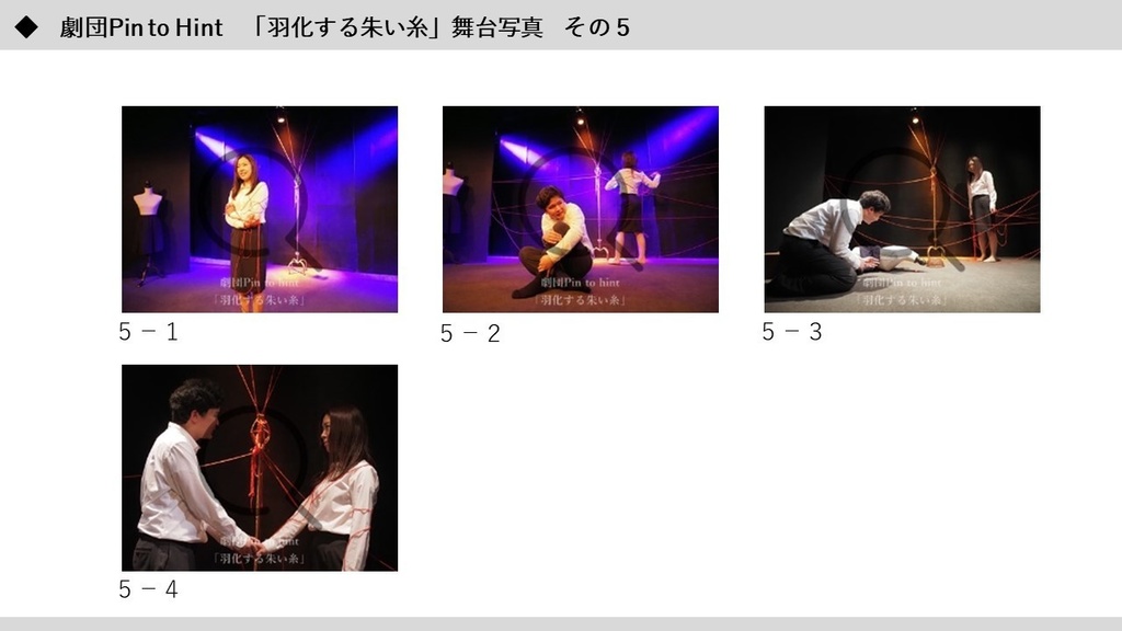 劇団Pin to Hint 第一回本公演「羽化する朱い糸」舞台写真その2(データ販売)