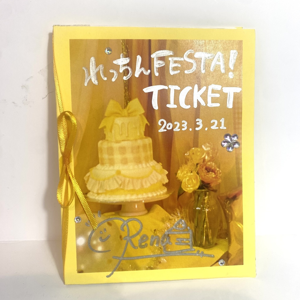 れっちんFESTA!先行入場チケット(限定チェキ、手作り台紙付き✨)