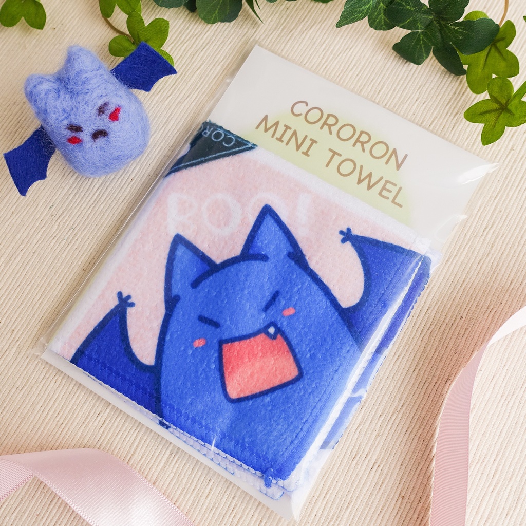 コウモリのミニタオル