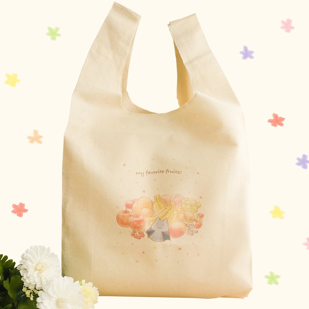 コウモリのマルシェバッグ