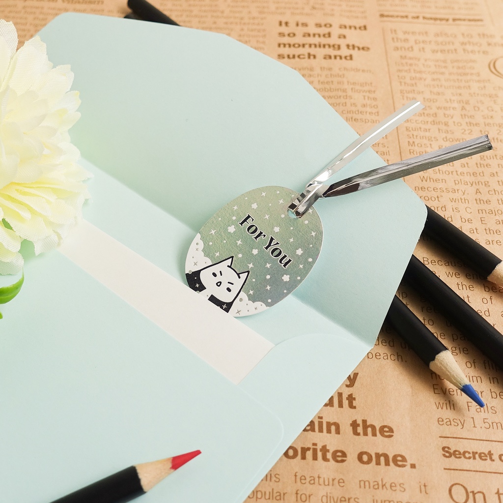 コウモリのキラキラForYouタグ*4枚