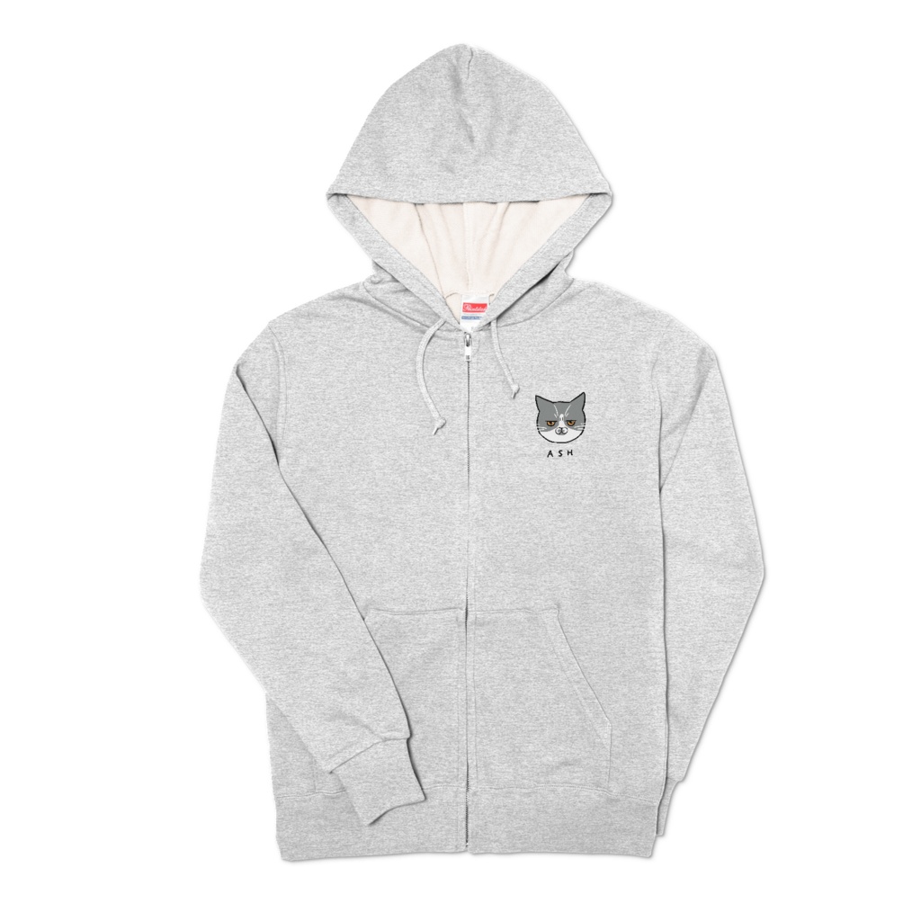 アッシュ印のジップパーカー（Ash Zip Hoodie）