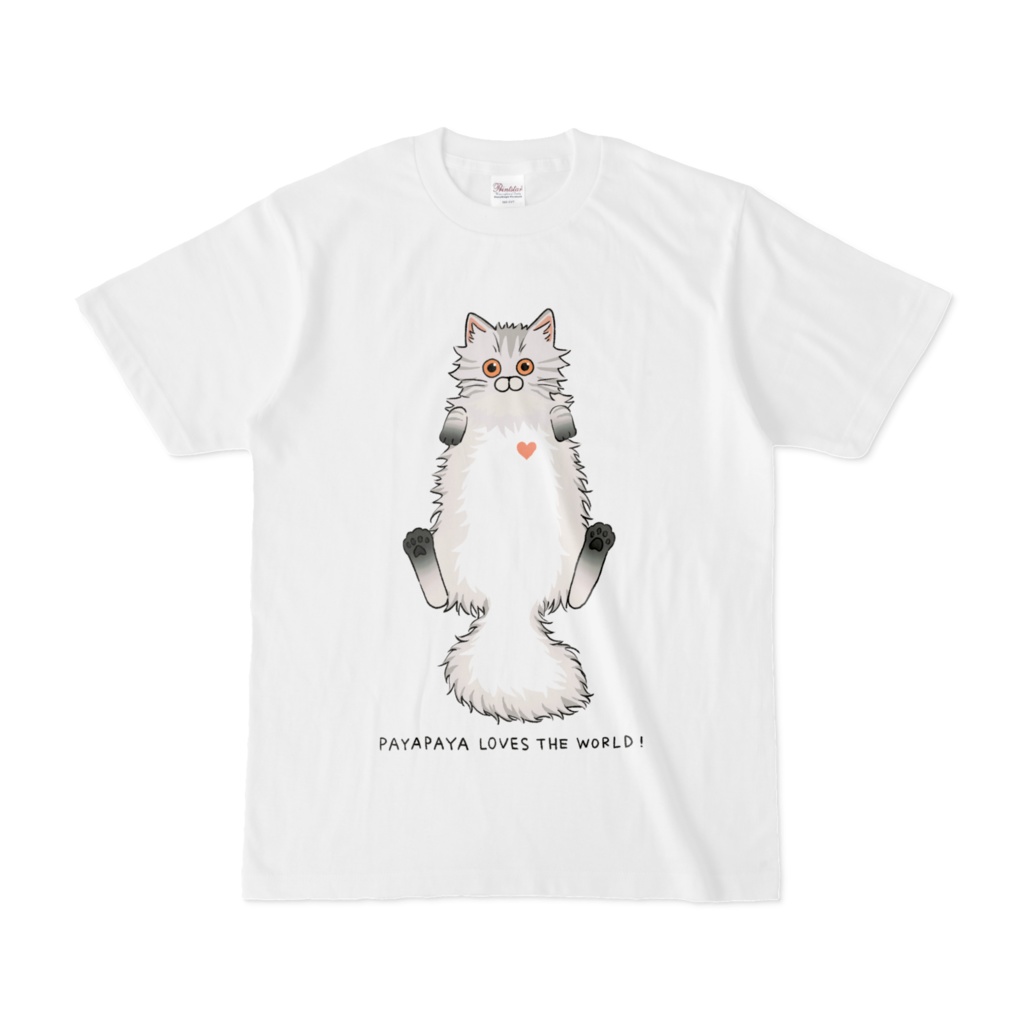 ぱやぱやが世界を愛しているTシャツ Payapaya Loves the World T-Shirt