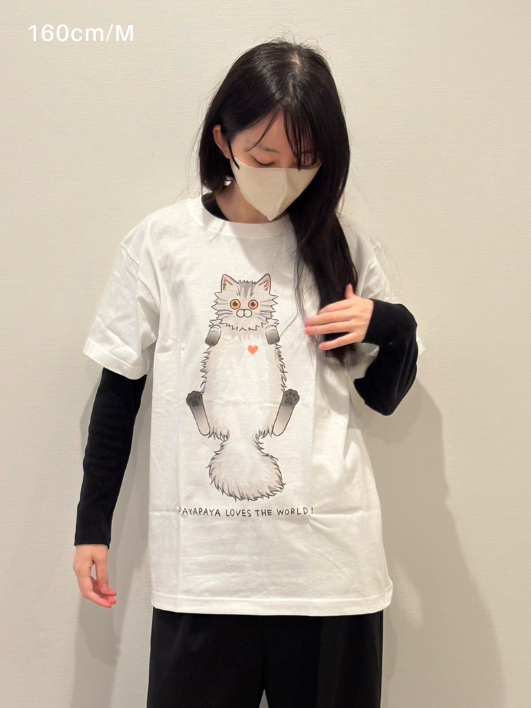 ぱやぱやが世界を愛しているTシャツ Payapaya Loves the World T-Shirt