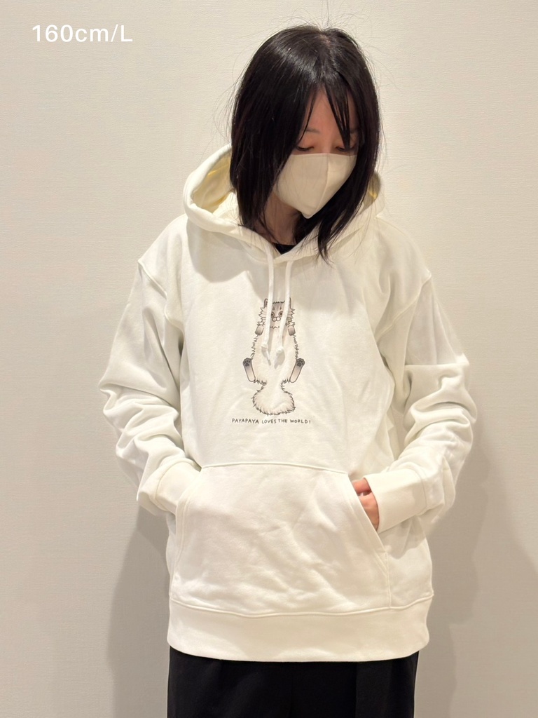 ぱやぱやが世界を愛しているパーカー Payapaya Loves the World Hoodie