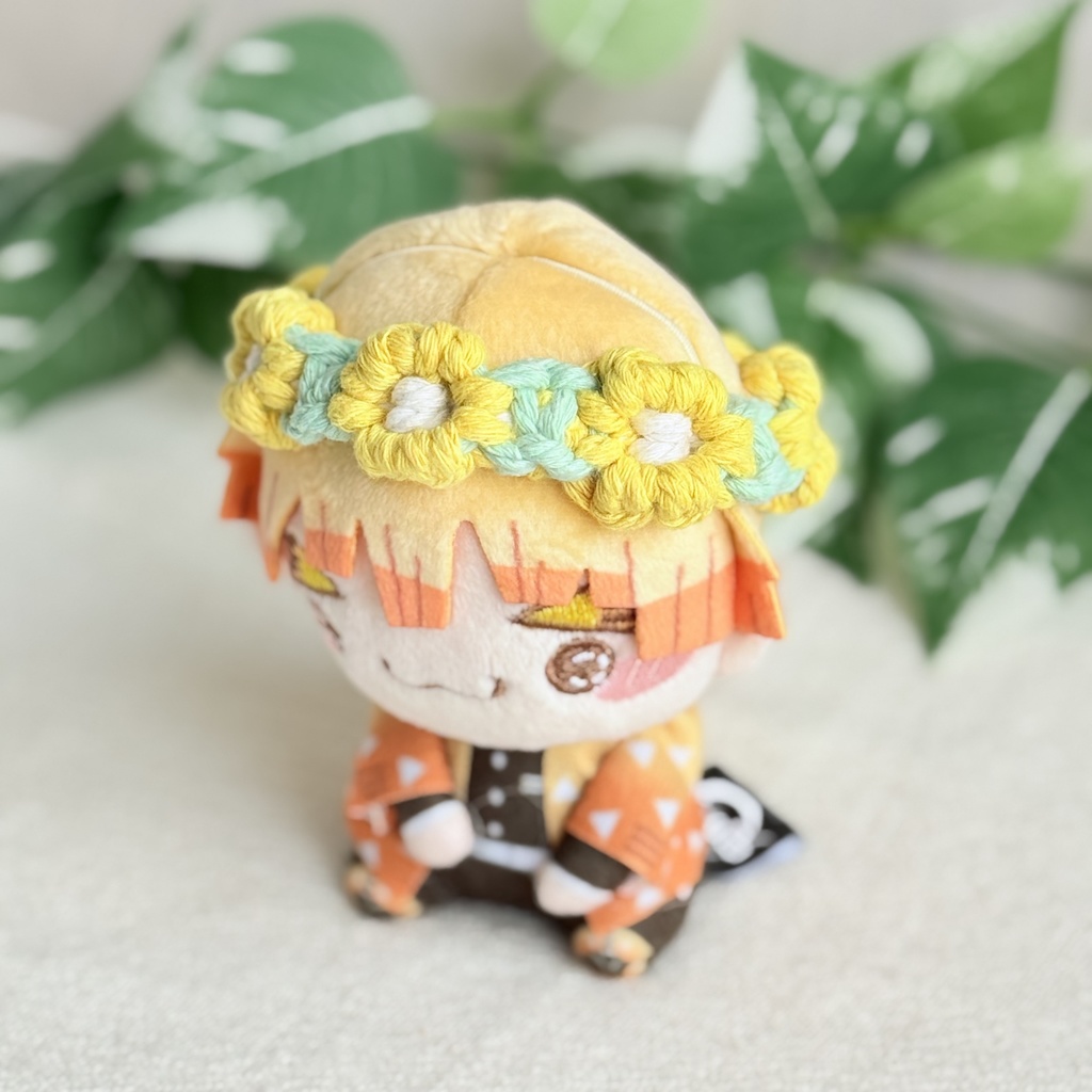 推しカラーで選べる♪ ぬいの花かんむり 花冠 ヘッドドレス ぬい服 いつぬい