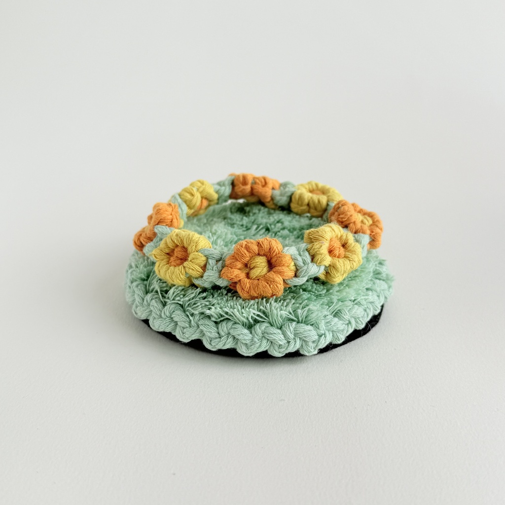 推しカラーで選べる♪ ぬいのお花畑ラグ ぬい服 ぬい小物 敷物