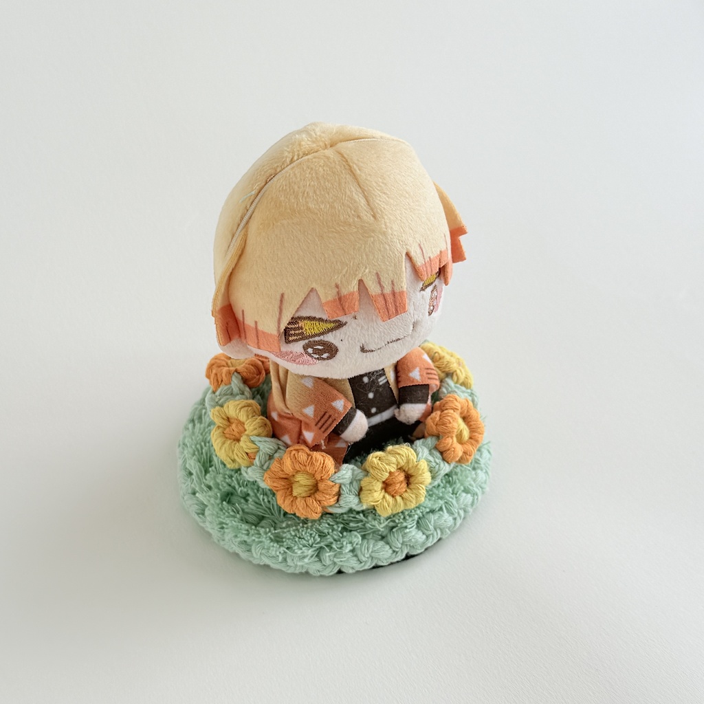 推しカラーで選べる♪ ぬいのお花畑ラグ ぬい服 ぬい小物 敷物