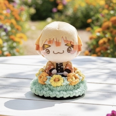 推しカラーで選べる♪ ぬいのお花畑ラグ ぬい服 ぬい小物 敷物