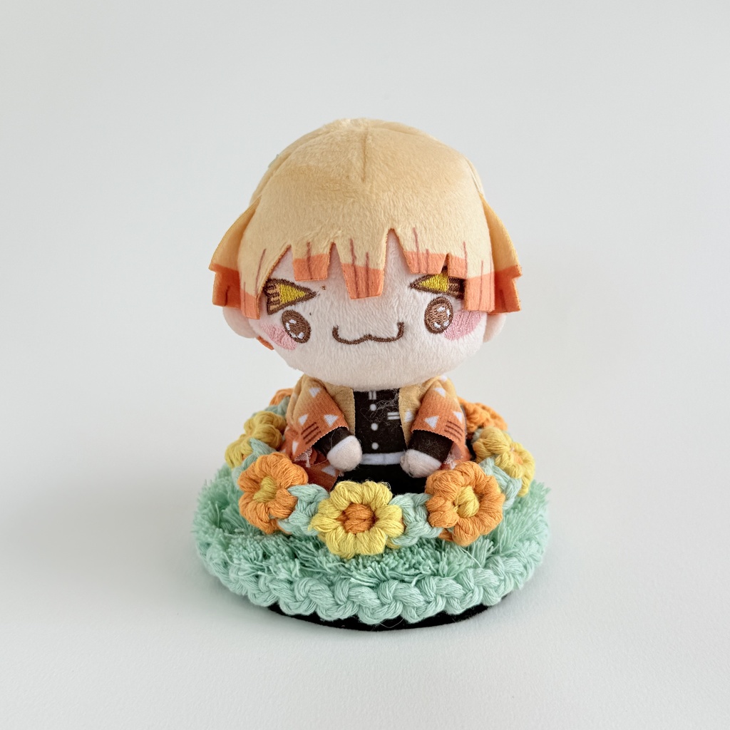 推しカラーで選べる♪ ぬいのお花畑ラグ ぬい服 ぬい小物 敷物