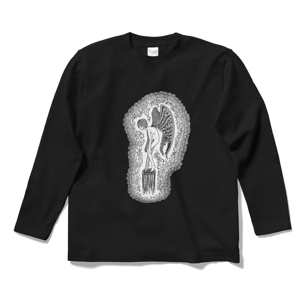 鴉　karasu モノクロアートTシャツ