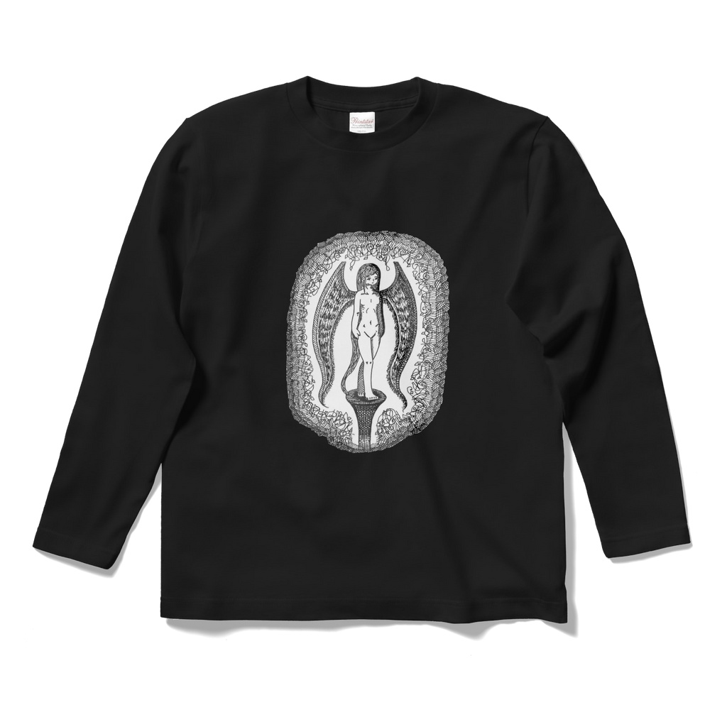 鴉 karasu モノクロアートTシャツ