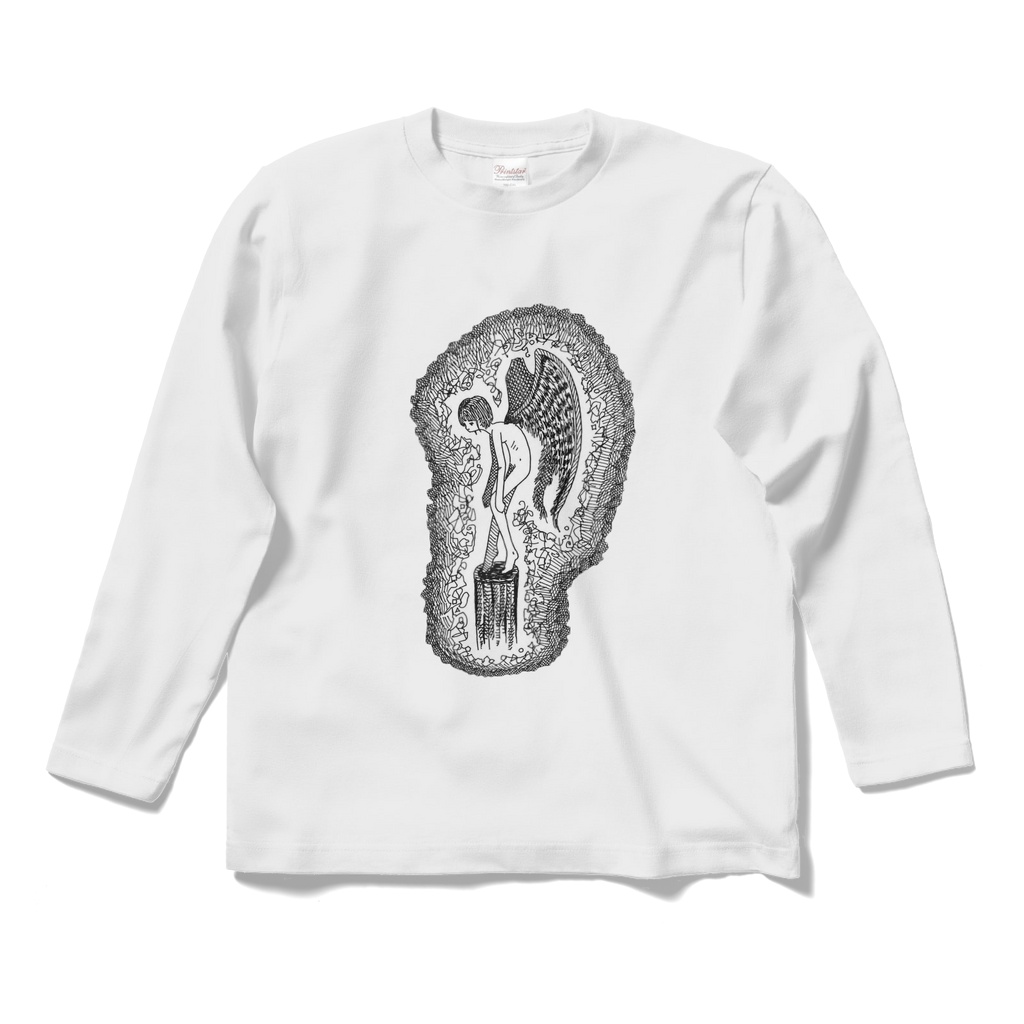 鴉 karasu モノクロアートTシャツ