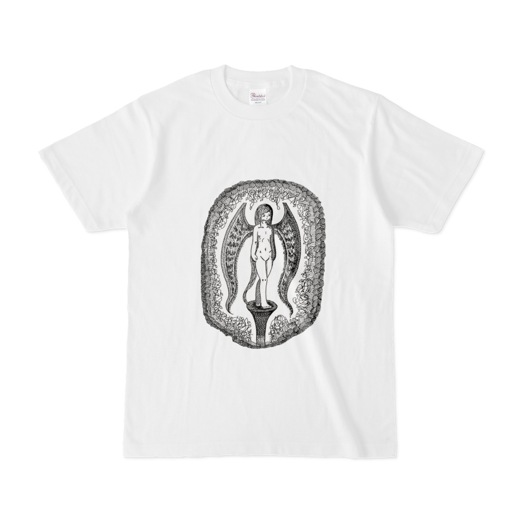 鴉　karasu　モノクロアートTシャツ