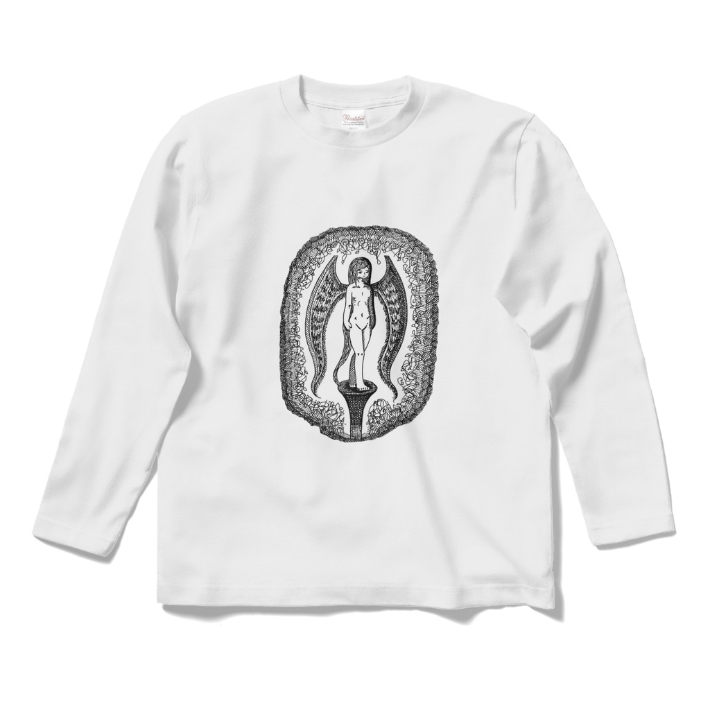 鴉　karasu　モノクロアートTシャツ
