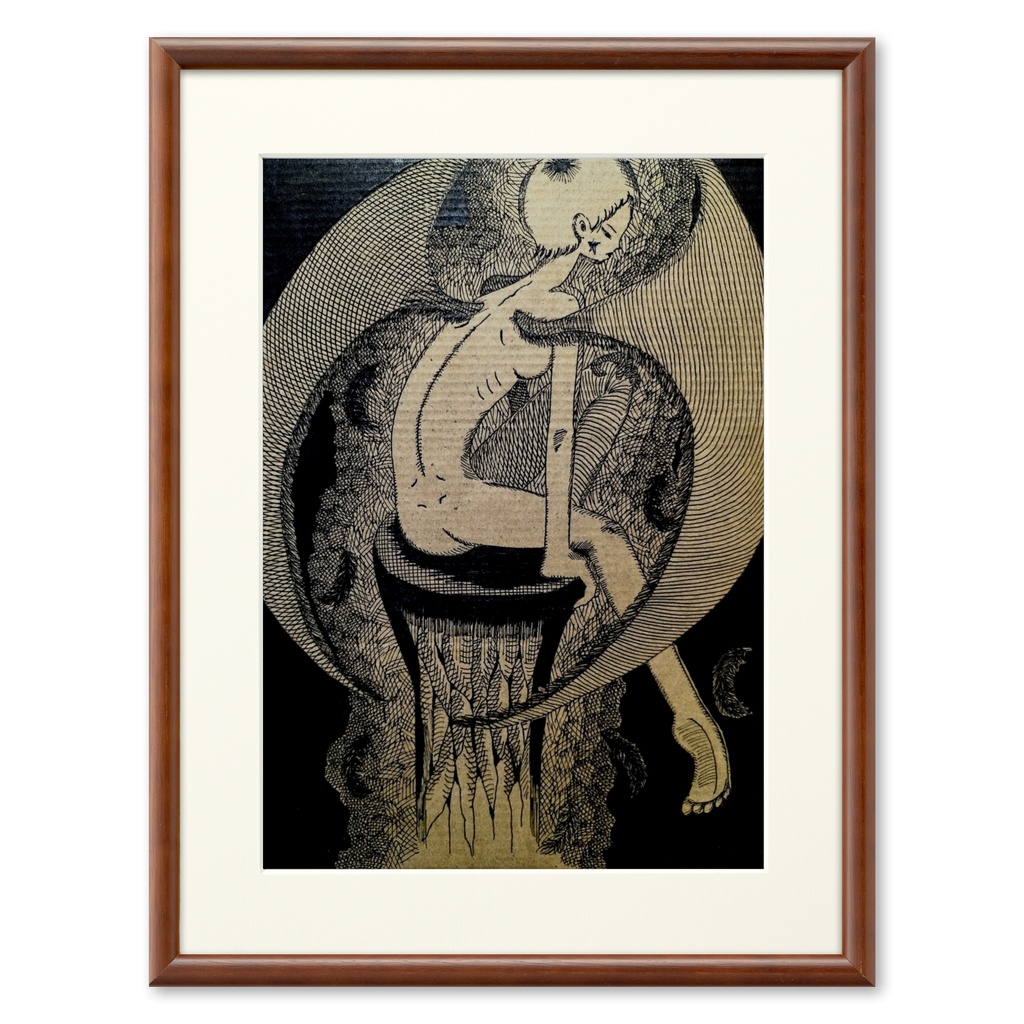 道化師カラス Doukeshi Karasu アートイラスト複製画