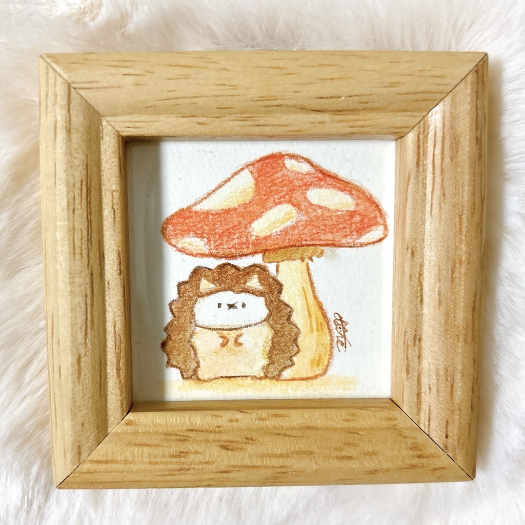 【原画】着ぐるみシリーズ「はりねずみ」