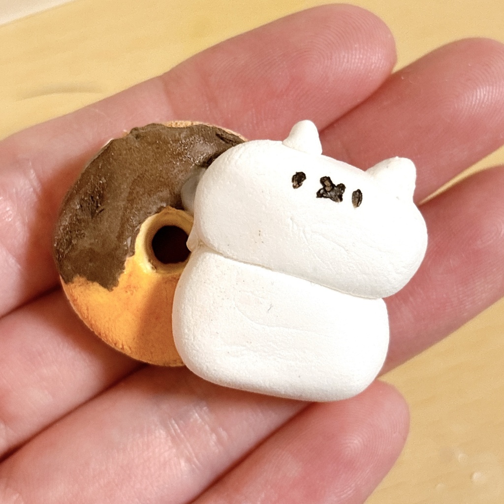 【樹脂粘土】チョコドーナツ🍩