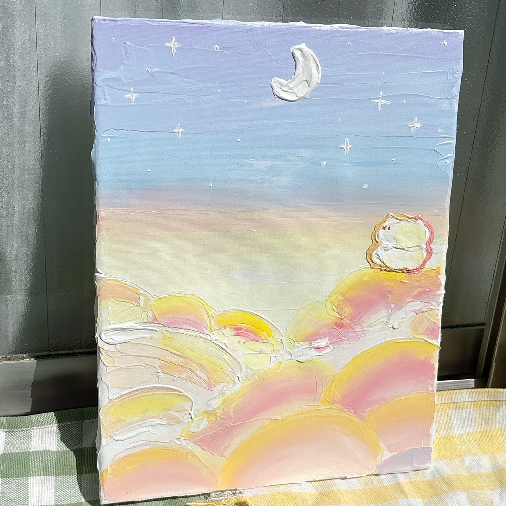 【原画】F6キャンバスアクリル画