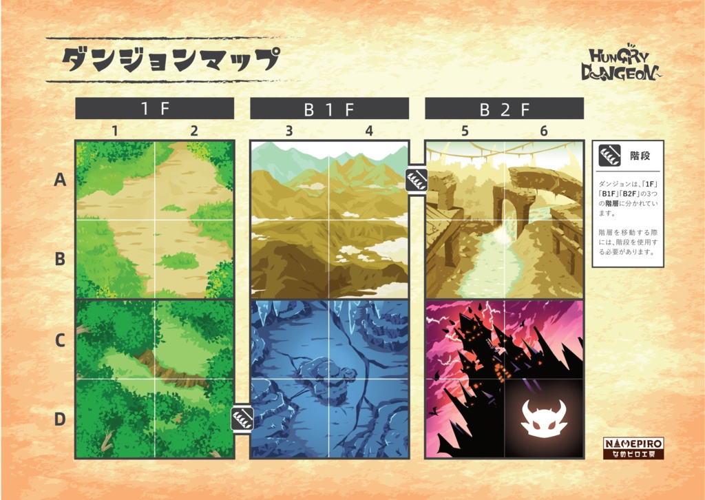 【敵を食べて強くなるTRPG】ハングリーダンジョン(VRC非対応版)