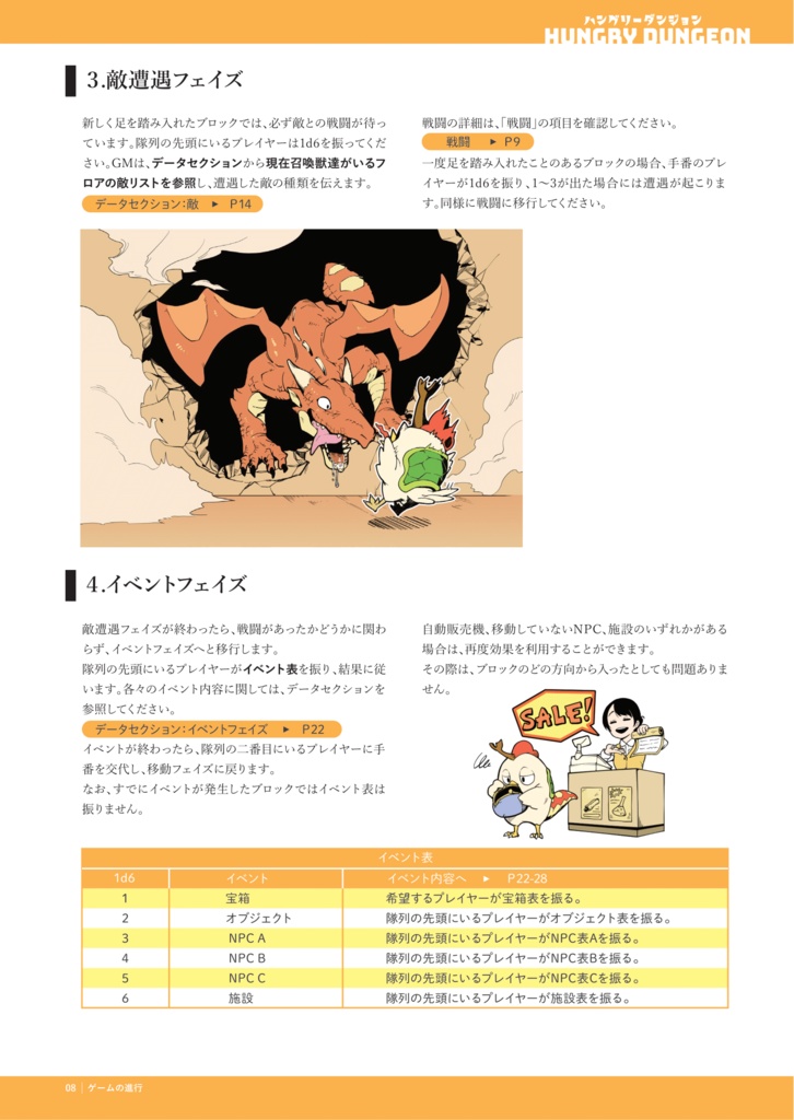 【敵を食べて強くなるTRPG】ハングリーダンジョン(VRC非対応版)