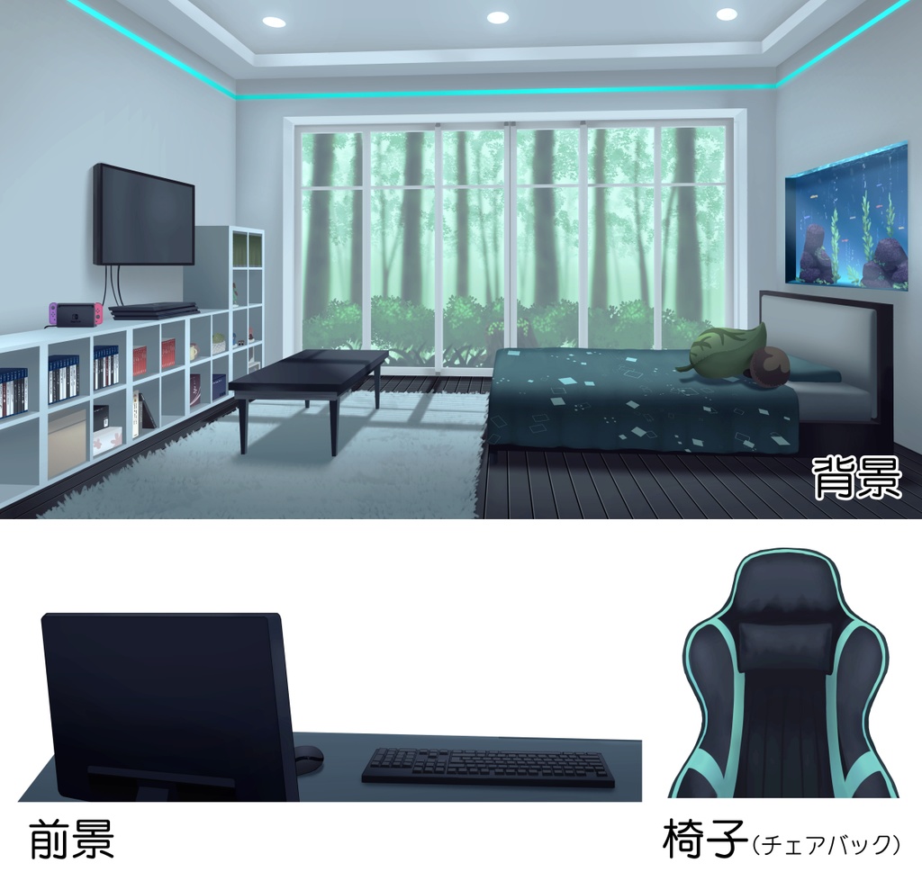 【配信背景-部屋】