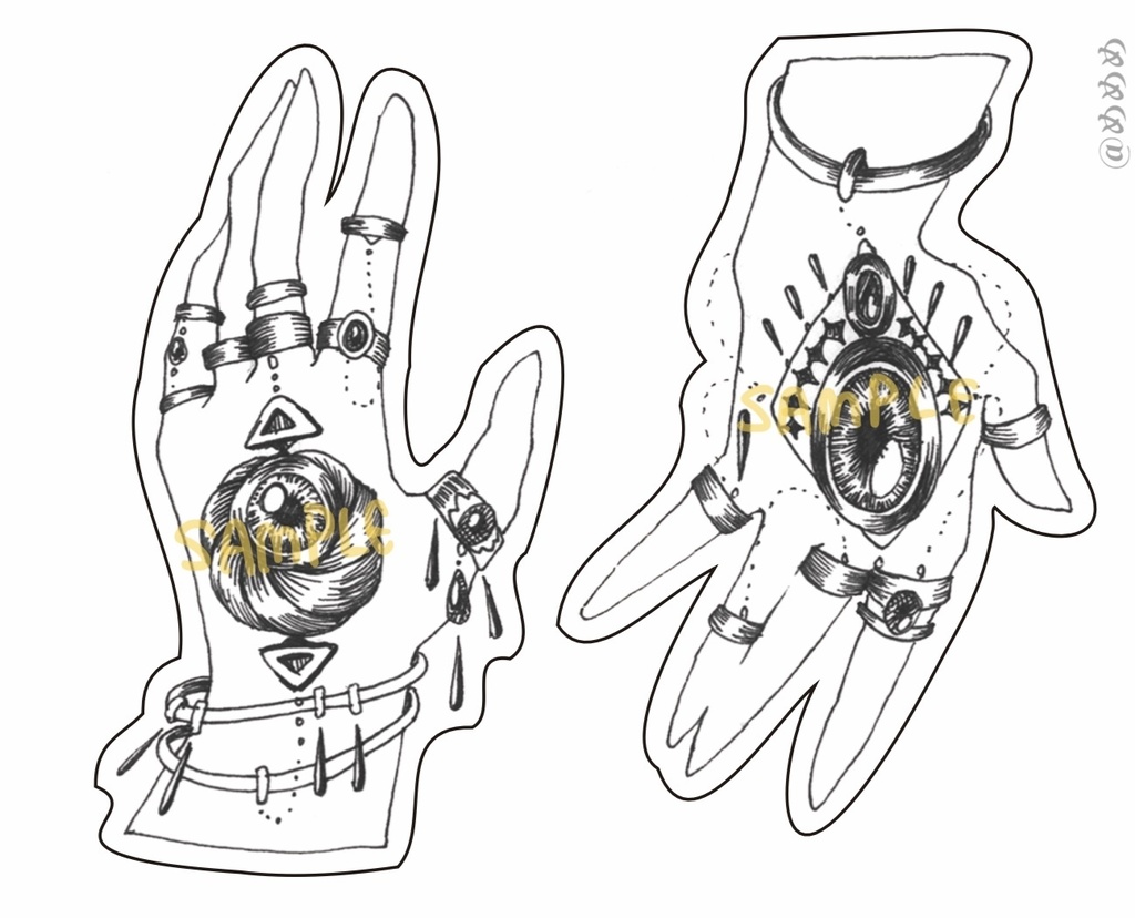 手のシールセット