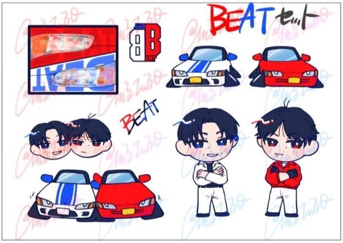 BEAT擬人化シール