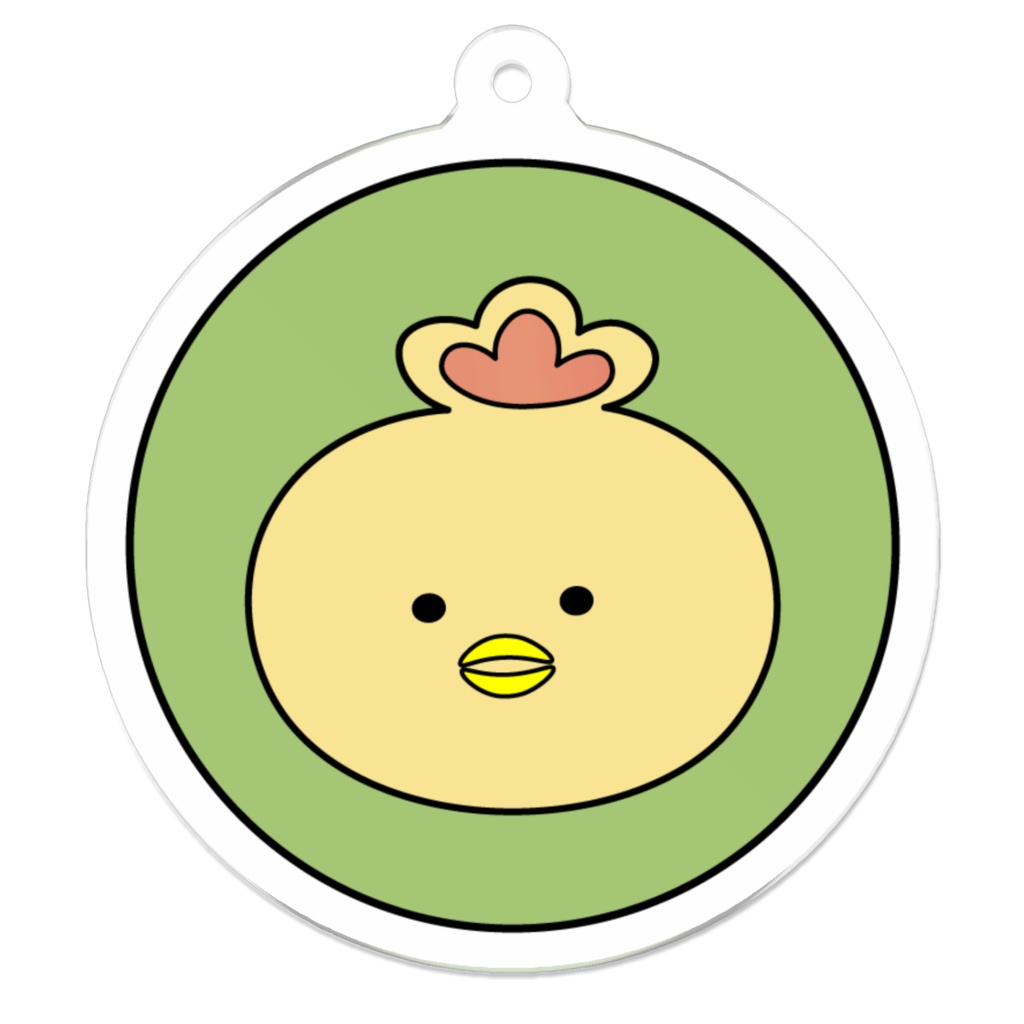 チキン・ヨワルド アクリルキーホルダー//Chikin Yowaldo - Acrylic Keychain// ~ そっと、そこにいるやつ ~