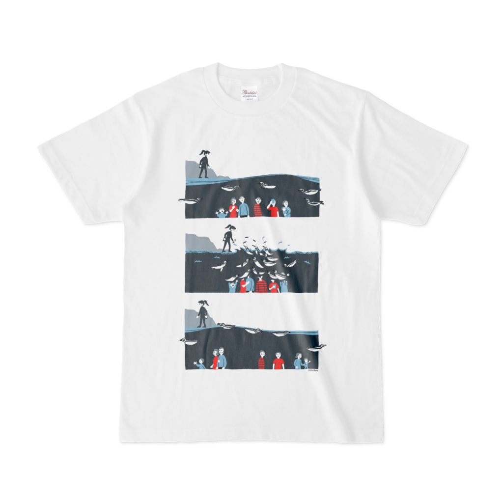 ペンギンごはんですよTシャツ