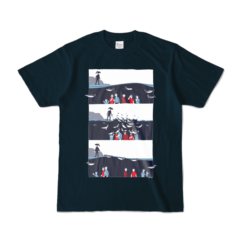 ペンギンごはんですよカラーTシャツ