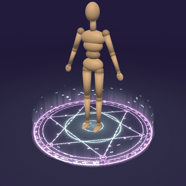 KuraMini ドット絵ギミック5点セット【魔法陣・天使の輪・翼・吹き出し】MA対応・VRChat想定【新作記念価格】