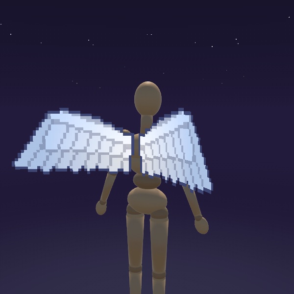 KuraMini ドット絵ギミック5点セット【魔法陣・天使の輪・翼・吹き出し】MA対応・VRChat想定【新作記念価格】