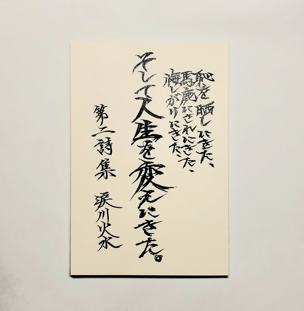 第二詩集　恥を晒しにきた、馬鹿にされにきた、悔しがりにきた、そして人生を変えにきた。