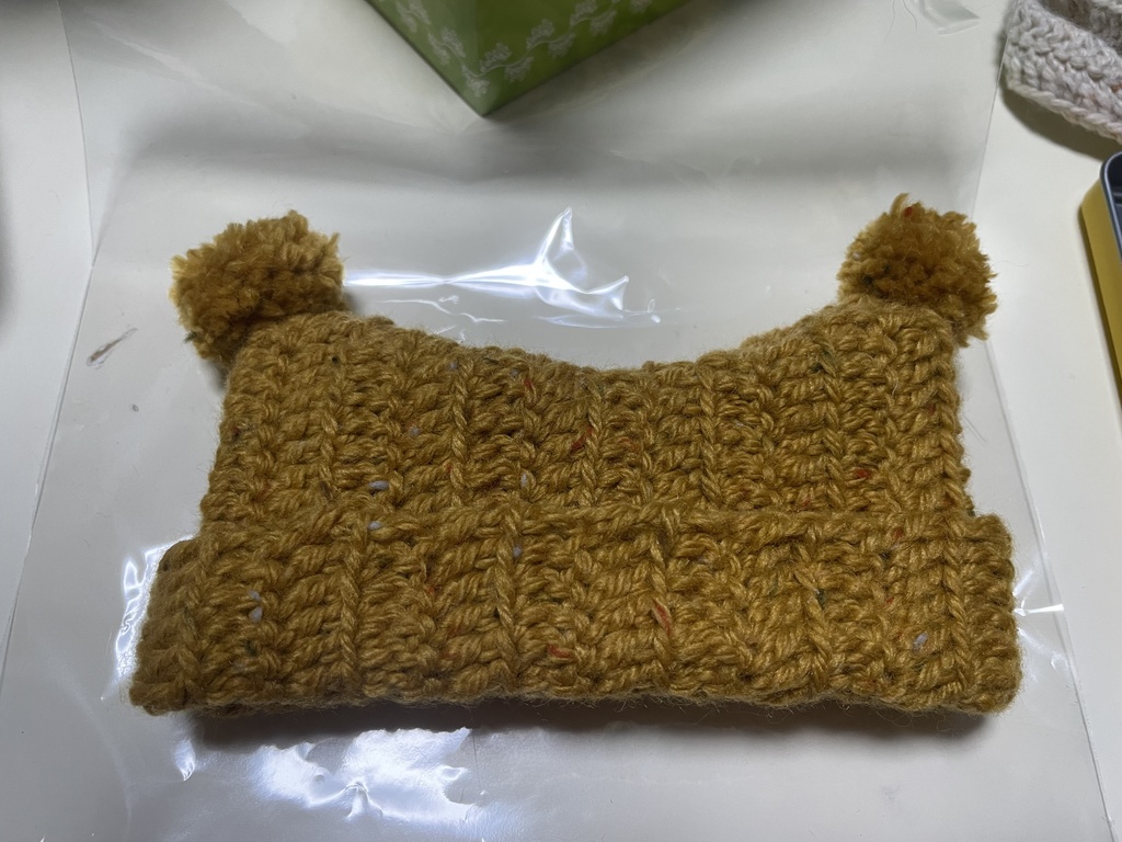 ずんだもんボイスぬいぐるみ用ニット帽