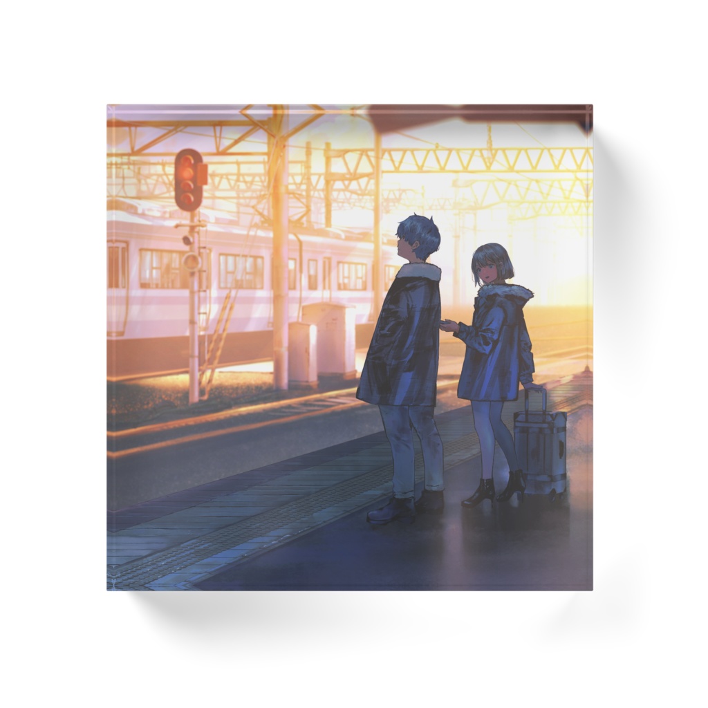 泣かないで アクリルブロック