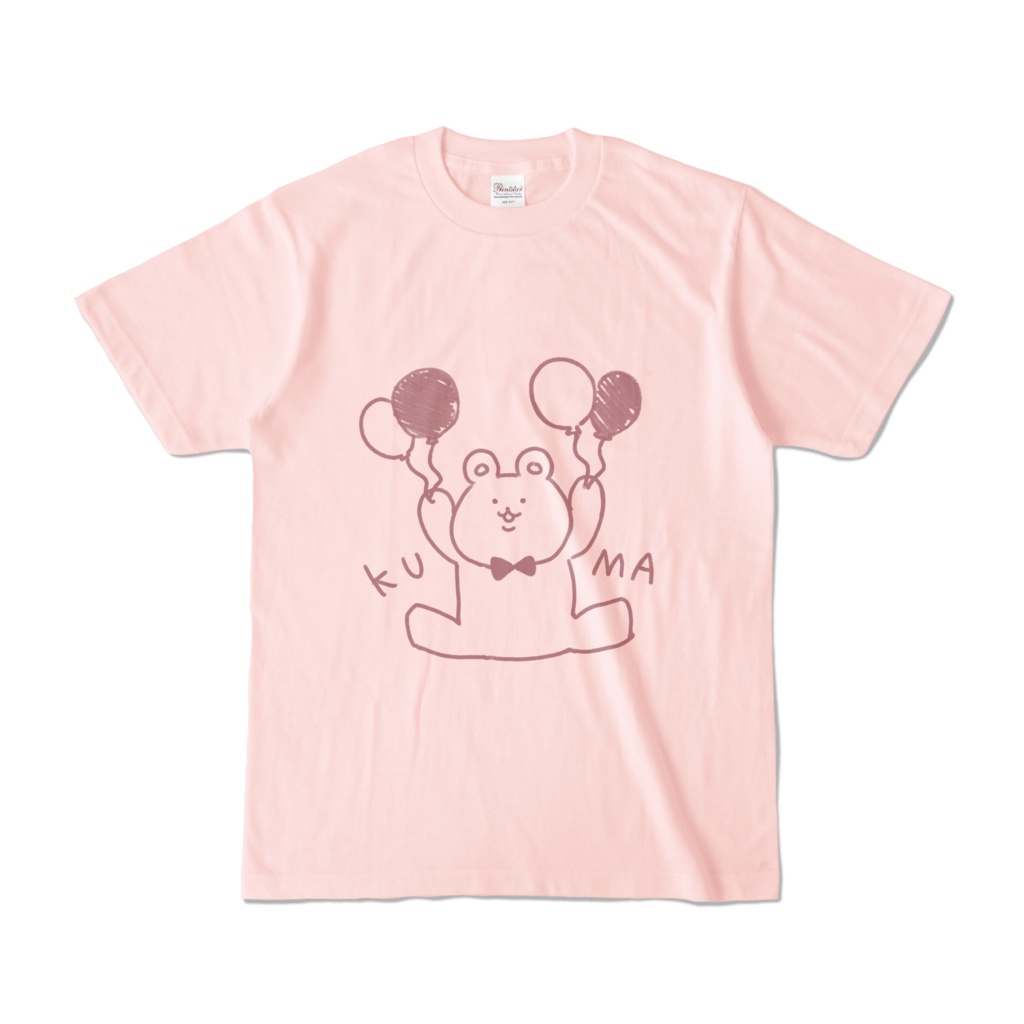 【おりこTシャツ】風船とくま