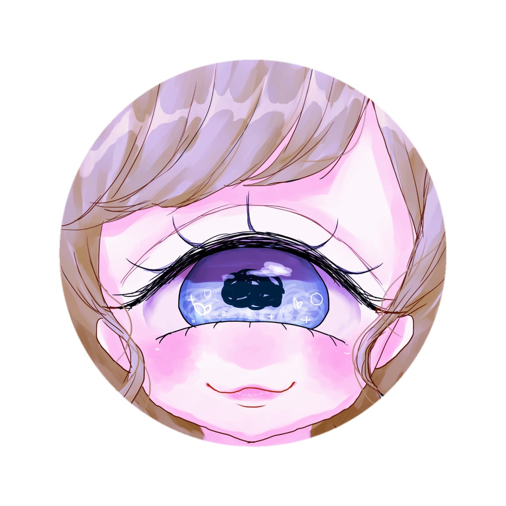 単眼缶バッジ