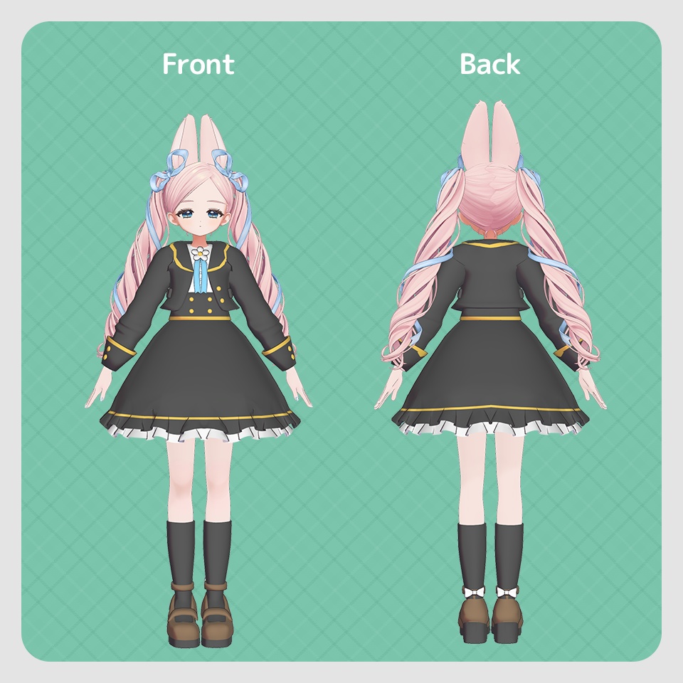 お嬢様風制服【しらつめ/フィユエ対応】