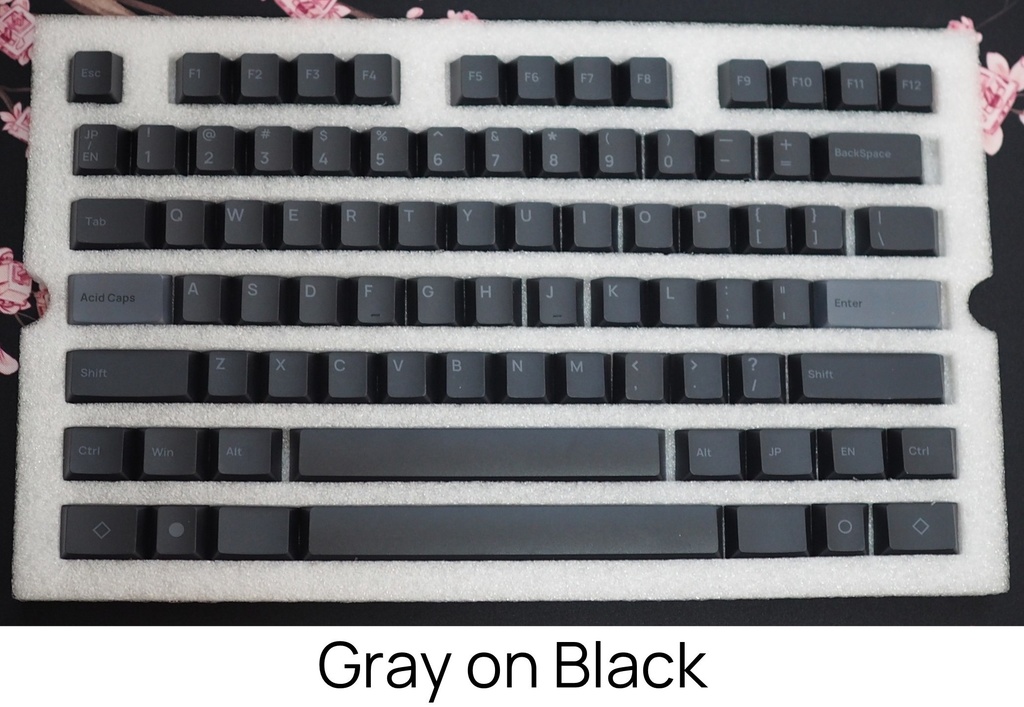 日本語・英語配列両対応キーキャップ「Acid Caps ”Standard”」