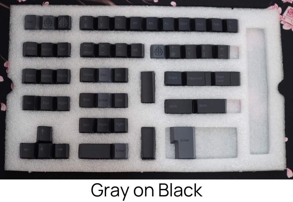 日本語・英語配列両対応キーキャップ「Acid Caps ”Standard”」