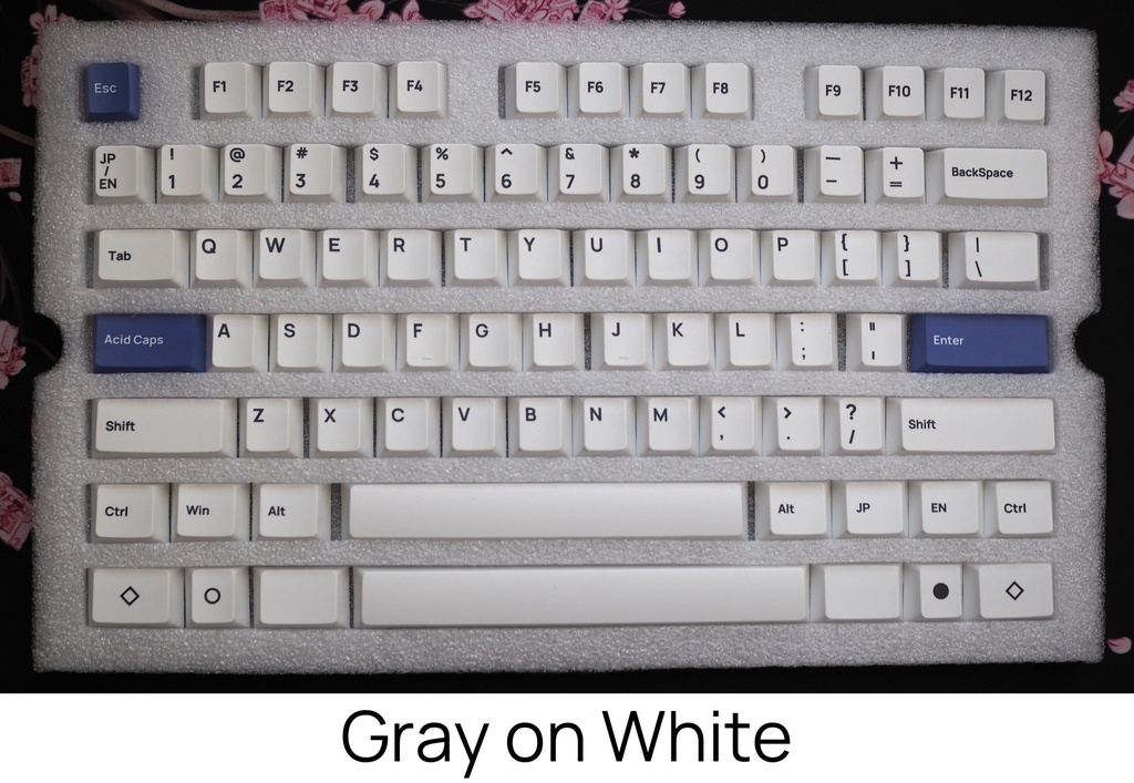 日本語・英語配列両対応キーキャップ「Acid Caps ”Standard”」