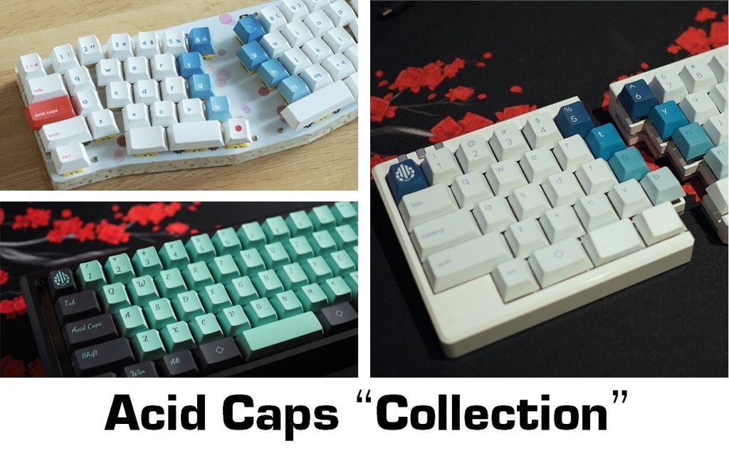 日本語・英語配列両対応キーキャップ「Acid Caps ”Collection”」