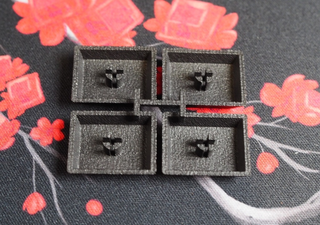 3Dプリンタ製コンベックスキーキャップセット(XVXロープロファイル風)