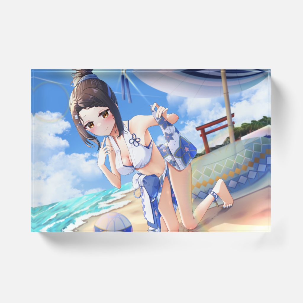 水着なりり アクリルブロック