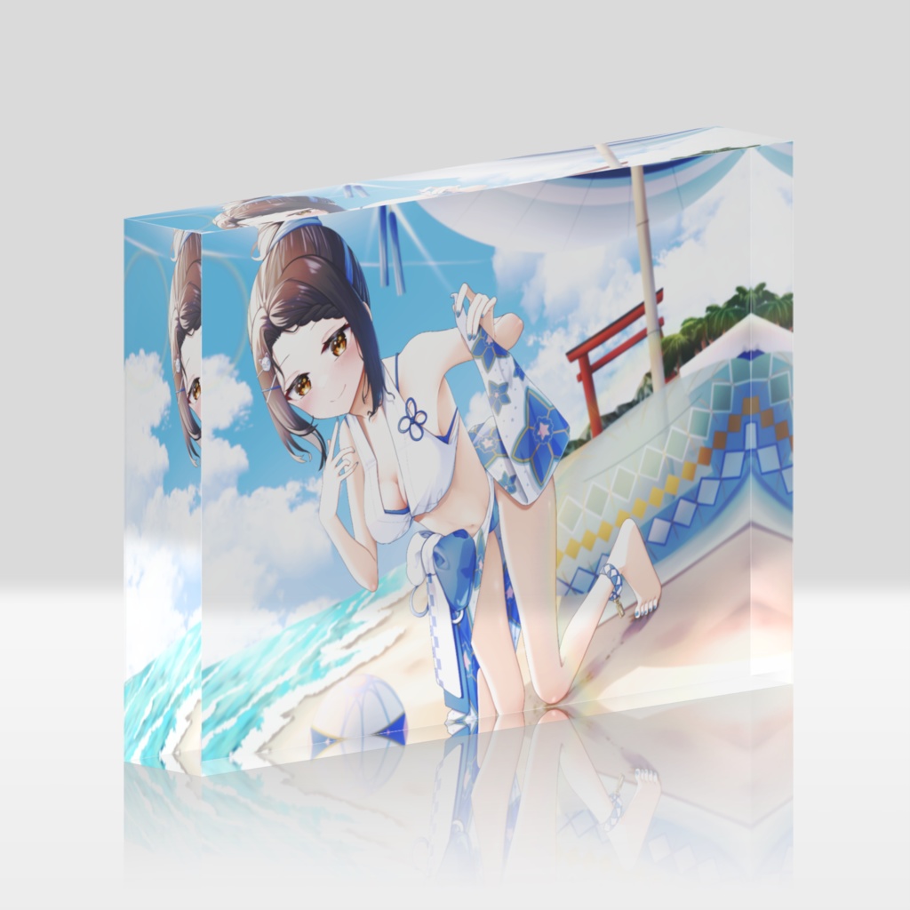 水着なりり アクリルブロック