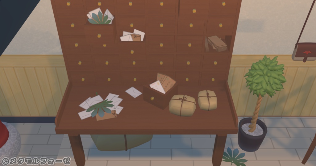 大神郵便局【MMD /Unity向け 3Dモデル】