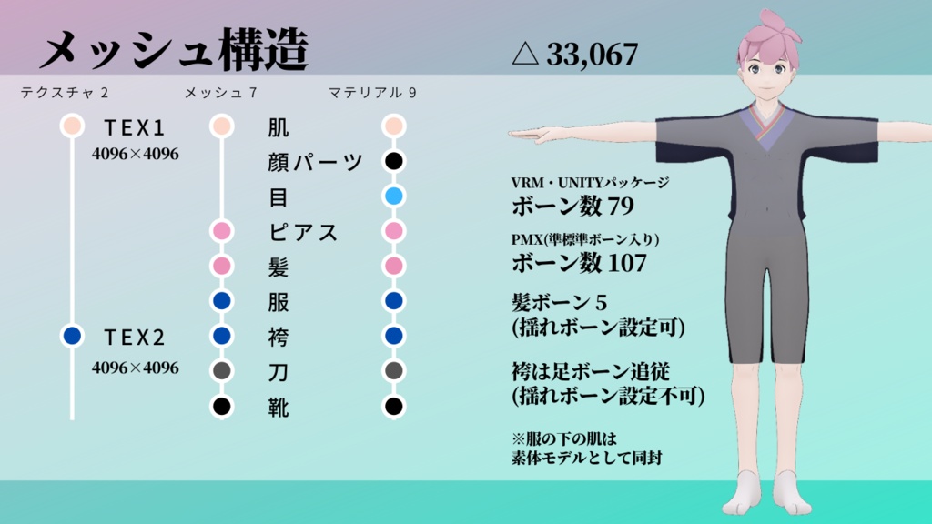 四季島ハルト【和風男性アバター】