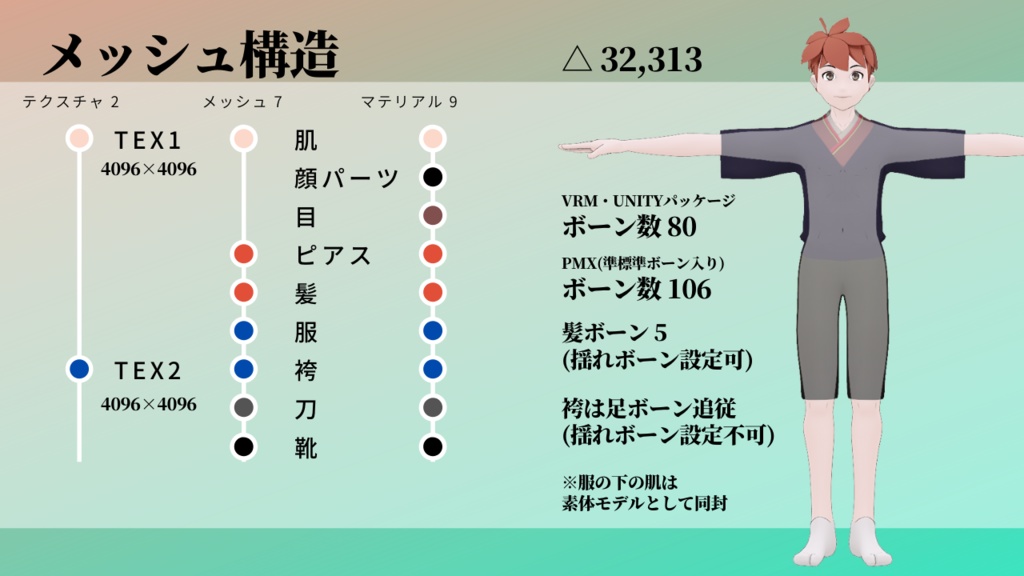 四季島アキヤ【和風男性アバター】