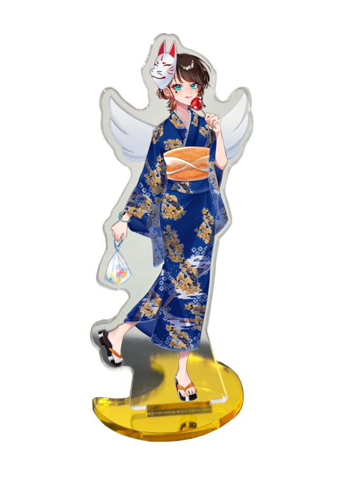 「テフと一緒に夏楽しもっ！浴衣似合うでしょ☆」アクスタ
